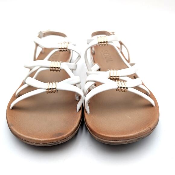 Soul Naturalizer Sierra Strappy Sandals Women's White Size US8W EU38.5 - Picture 2 of 13